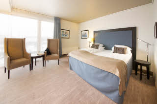 Copyright: Tord-Erik Andresen, hotellfoto.no, +4798826280, post@hotellfoto.no Dobbeltseng og interiør i Superior Extra-rom, Scandic Nidelven